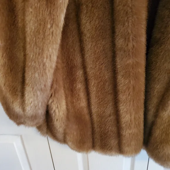 Brown FUR Coat S Med - Picture 7 of 16